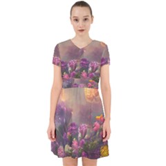 Floral Blossoms  Adorable In Chiffon Dress by Internationalstore