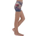 Floral Blossoms  Kids  Lightweight Velour Yoga Shorts View3