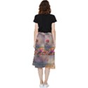 Floral Blossoms  Frill Hi Low Chiffon Skirt View2