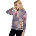Floral Blossoms  Women s Lightweight Drawstring Hoodie View2