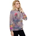 Floral Blossoms  Women s Lightweight Drawstring Hoodie View3