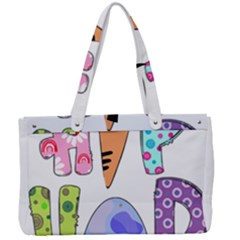 Easter Bunny Happy Easter T- Shirt Hip Hop Happy Easter T- Shirt Canvas Work Bag by ZUXUMI