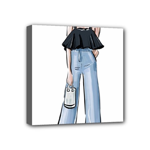 Let’s Go Mini Canvas 4  X 4  (stretched) by SychEva