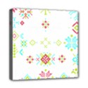 Christmas Cross Stitch Pattern Effect Holidays Symmetry Mini Canvas 8  x 8  (Stretched) View1