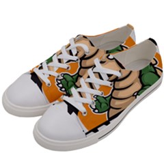 Funny Crocodile Men s Low Top Canvas Sneakers by Sarkoni