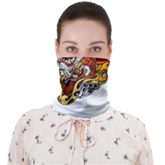 Funny Santa Claus Christmas Face Covering Bandana (adult) by Sarkoni