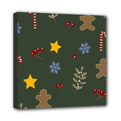 Christmas Party Pattern Design Mini Canvas 8  X 8  (stretched) by uniart180623