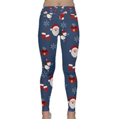 Christmas Background Design Pattern Classic Yoga Leggings by uniart180623