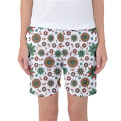 Pattern Abstract Seamless Women s Basketball Shorts by uniart180623