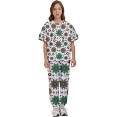 Pattern Abstract Seamless Kids  T-shirt And Pants Sports Set by uniart180623