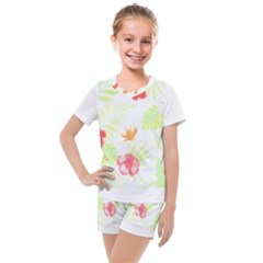 Botanical T- Shirt Botanical Attractive Smelling T- Shirt Kids  Mesh T-shirt And Shorts Set