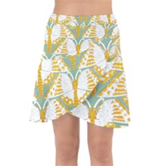 Butterflies T- Shirt Butterflies Pattern T- Shirt Wrap Front Skirt by EnriqueJohnson
