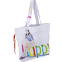 Happy Drawstring Tote Bag View2