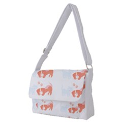 Dog And Cat Lover Pattern T- Shirtdog And Cat Lover Pattern T- Shirt Full Print Messenger Bag (m)