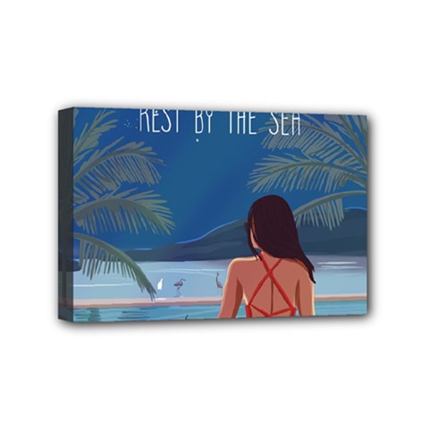 Vacation Time Mini Canvas 6  X 4  (stretched) by SychEva