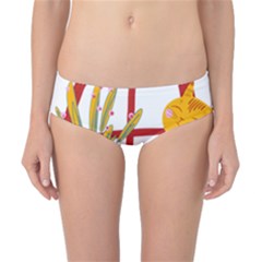 Cat Pet Ginger Art Animal Cartoon Classic Bikini Bottoms by uniart180623