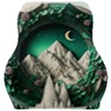 Christmas Wreath Winter Mountains Snow Stars Moon Car Seat Velour Cushion  View1
