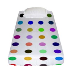 Circle Pattern(1) Fitted Sheet (single Size) by Ket1n9