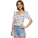 Circle Pattern(1) Button up blouse View2