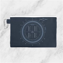 Minimalistic Knowledge Mathematics Trigonometry Canvas Cosmetic Bag (large) by Ket1n9