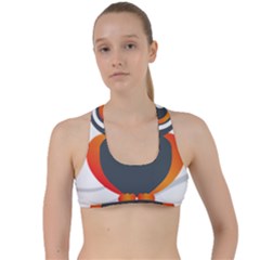 Owl Logo Criss Cross Racerback Sports Bra by Ket1n9