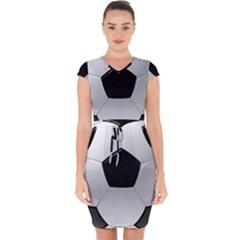 Soccer Ball Capsleeve Drawstring Dress  by Ket1n9