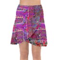 Technology Circuit Board Layout Pattern Wrap Front Skirt View1