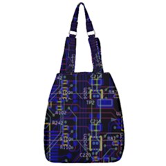 Technology Circuit Board Layout Center Zip Backpack by Ket1n9
