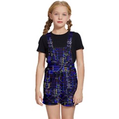 Technology Circuit Board Layout Kids  Short Overalls by Ket1n9