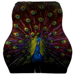 Beautiful Peacock Feather Car Seat Velour Cushion  by Ket1n9