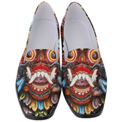 Wood Sculpture Bali Logo Women s Classic Loafer Heels by Ket1n9
