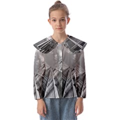 Architecture-skyscraper Kids  Peter Pan Collar Blouse by Ket1n9