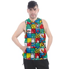 Snakes And Ladders Men s Sleeveless Hoodie by Ket1n9