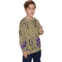 Traditional Art Batik Pattern Kids  Crewneck Sweatshirt View3