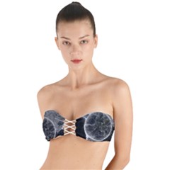 Space-universe-earth-rocket Twist Bandeau Bikini Top by Ket1n9