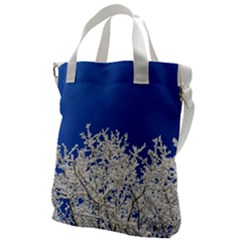 Crown-aesthetic-branches-hoarfrost- Canvas Messenger Bag by Ket1n9
