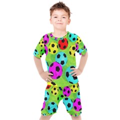 Balls Colors Kids  T-shirt And Shorts Set by Ket1n9