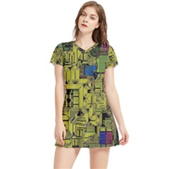 Technology Circuit Board Women s Sports Skirt by Ket1n9