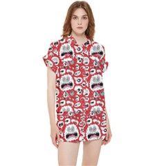 Another Monster Pattern Chiffon Lounge Set by Ket1n9