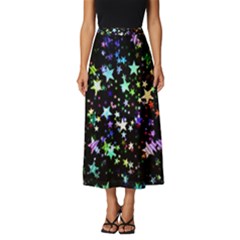 Christmas-star-gloss-lights-light Classic Midi Chiffon Skirt by Grandong