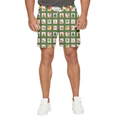 Christmas-paper-christmas-pattern Men s Runner Shorts by Grandong