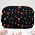 Christmas Pattern Texture Colorful Wallpaper Make Up Pouch (Small) View1