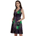 Fantasy Pyramid Mystic Space Aurora Sleeveless Dress With Pocket View2