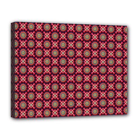Kaleidoscope Seamless Pattern Canvas 14  X 11  (stretched) by Ravend