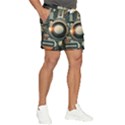 Illustrations Technology Robot Internet Processor Men s Runner Shorts View2