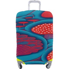 Vintage Ornate Mushroom Leafage Wallpaper Luggage Cover (large) by Vaneshop