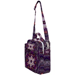 Rosette Kaleidoscope Mosaic Abstract Background Art Crossbody Day Bag by Vaneshop