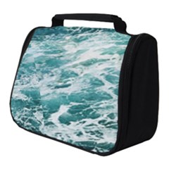 Blue Crashing Ocean Wave Full Print Travel Pouch (small) by Jack14