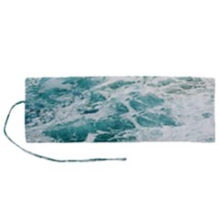 Blue Crashing Ocean Wave Roll Up Canvas Pencil Holder (m) by Jack14