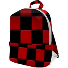 Black And Red Backgrounds- Zip Up Backpack by Amaryn4rt